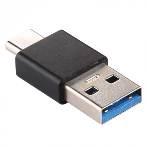 Adaptateur en alliage d'aluminium mâle de type C / USB-C vers USB 3.0 mâle (noir) SH953B195-05