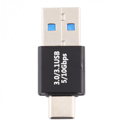 Adaptateur en alliage d'aluminium mâle de type C / USB-C vers USB 3.0 mâle (noir) SH953B195-05