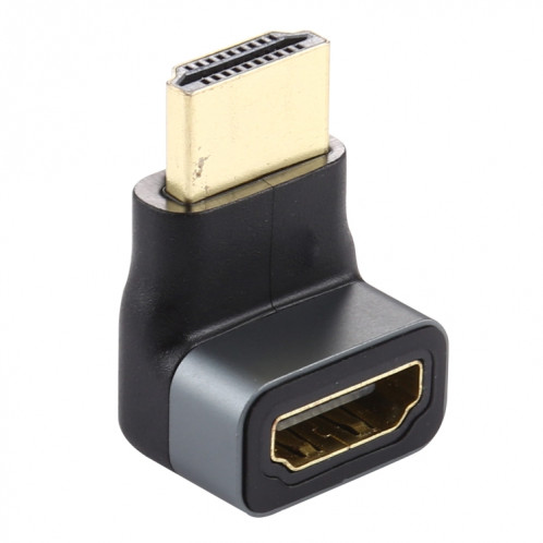 Adaptateur en alliage d'aluminium à tête coudée à 90 degrés HDMI femelle vers HDMI femelle (noir) SH956B956-05