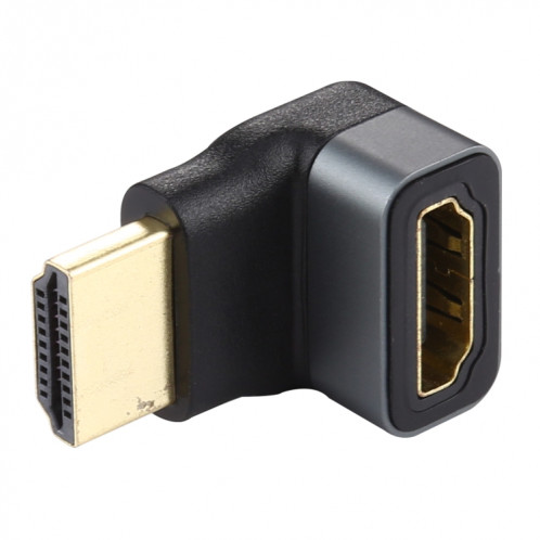 Adaptateur en alliage d'aluminium à tête coudée à 90 degrés HDMI femelle vers HDMI femelle (noir) SH956B956-05