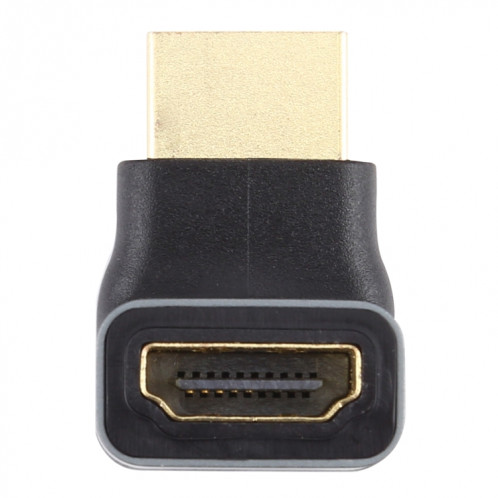 Adaptateur en alliage d'aluminium à tête coudée à 90 degrés HDMI femelle vers HDMI femelle (noir) SH956B956-05