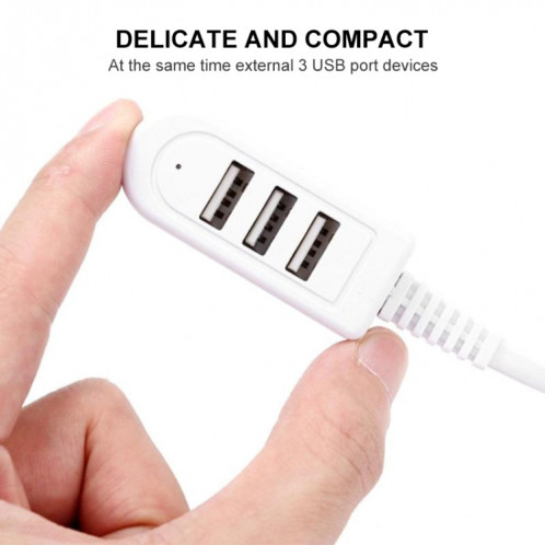 Adaptateur HUB femelle 30 cm TPE USB A vers 3 ports USB SH5074104-06