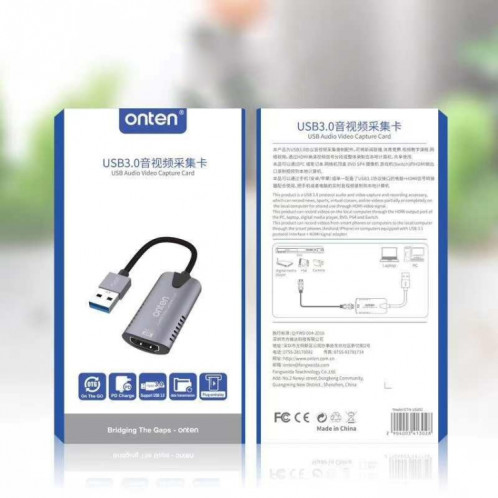 Carte de capture audio vidéo Onten US302 USB3.0 SO50858-06