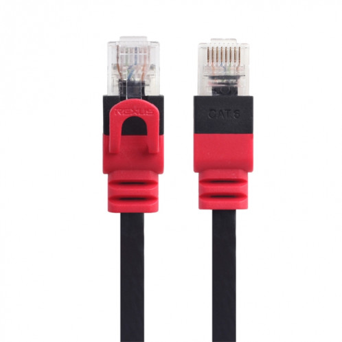 REXLIS CAT6-3 CAT6 Câble LAN réseau Gigabit RJ45 non blindé Ethernet plat, longueur: 10 m SR51481658-08