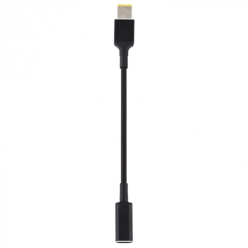 Prise carrée PD 100W 18.5-20V vers adaptateur USB-C / Type-C Câble tressé en nylon pour Lenovo SH5189486-05