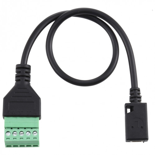 Mini 5 broches femelle à 5 broches bornes enfichables Connecteur USB sans soudure Câble adaptateur de connexion sans soudure, longueur: 30 cm SH53101189-04