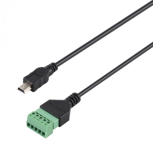 Mini 5 broches mâle à 5 broches bornes enfichables connecteur USB sans soudure câble adaptateur de connexion sans soudure, longueur: 30 cm SH53121519-04