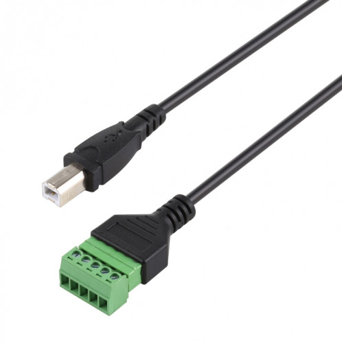 Prise mâle USB Type-B vers bornes enfichables 5 broches Connecteur USB sans soudure Câble adaptateur de connexion sans soudure, longueur: 30 cm SH5313325-04