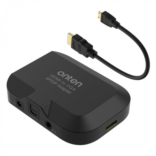 Onten 35165 HDMI vers VGA + convertisseur audio optique pour haut-parleur / téléviseur / ordinateur SH5450837-07