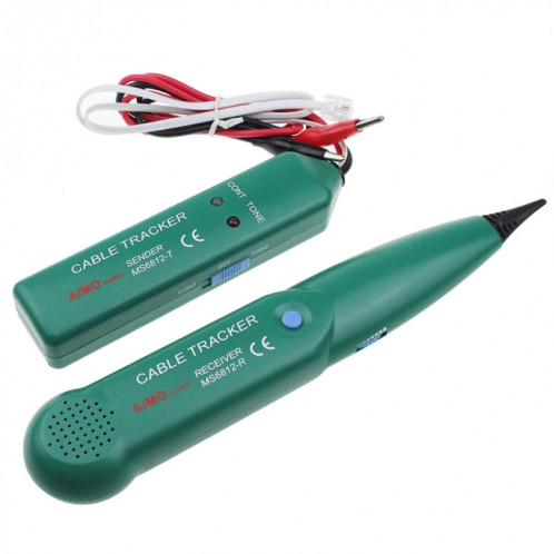 Traqueur de câble de ligne téléphonique BSIDE MS6812 RJ11 et RJ45, y compris l'expéditeur et le récepteur SH5466990-08