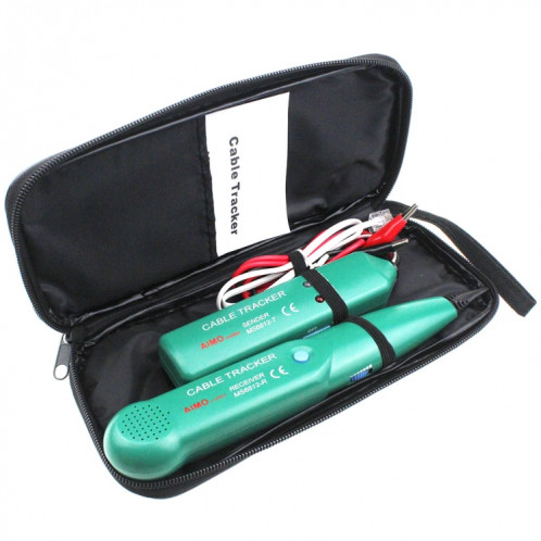 Traqueur de câble de ligne téléphonique BSIDE MS6812 RJ11 et RJ45, y compris l'expéditeur et le récepteur SH5466990-08