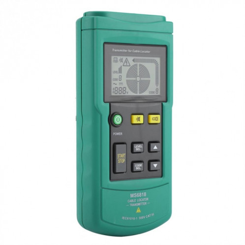 BSIDE MS6818 9V traqueur de recherche de câble enterré, plage de mesure: AC / DC 12V-400V SH54671252-08
