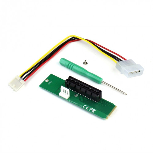 PCI-E 4X Femelle vers NGFF M.2 M Mâle Carte Convertisseur Adaptateur Mâle avec Câble d'Alimentation SP5475198-06