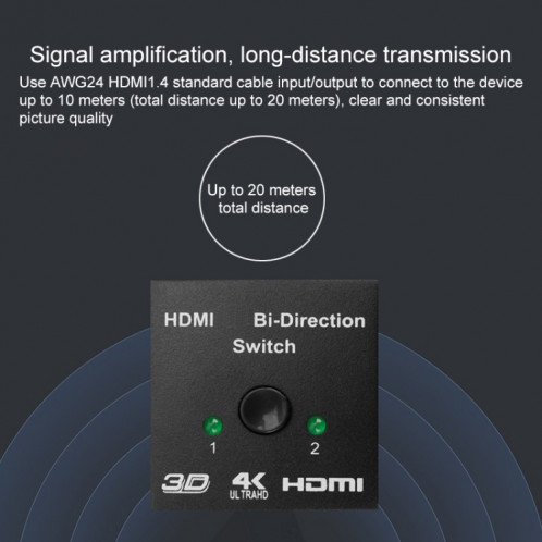 Switcher HDMI à deux voies Smart 4K HD SH56251543-08