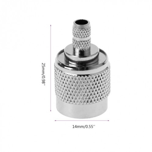 10 connecteurs TNT coaxiaux mâles TNC pour câble RG58 RG142 RG400 LMR195 SH56301903-05