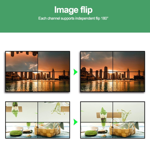 NK-BT88 4K 3X3 HDMI Contrôleur de mur vidéo Processeur d'épissage multi-écran avec télécommande SH57101192-014
