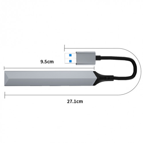 Adaptateur HUB de station d'accueil USB vers USB V252A 4 en 1 SH5712134-07
