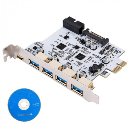 USB3.0 Type-C / USB-C Front Riser Card Dual Core Desktop Computer Motherboard (Blanc) SH801W1078-07