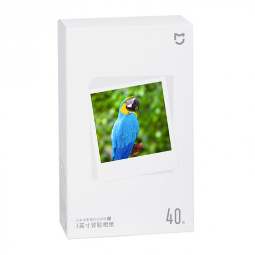 Original Xiaomi Mijia 1S Mini imprimante photo de poche automatique 3 pouces papier photo adhésif pour PC5841 (blanc) SX842W814-09