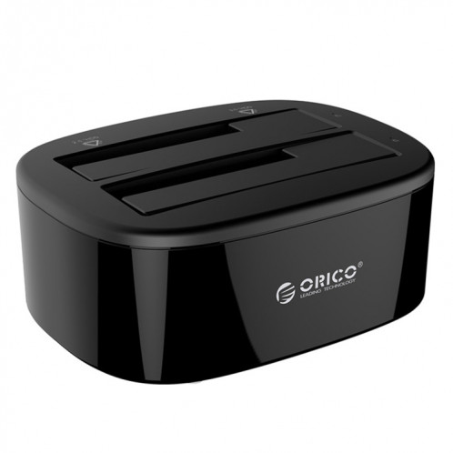 ORICO 6228US3 2,5 / 3,5 pouces SATA HDD / SSD 2 baie USB 3.0 disque dur Dock SO5940619-015