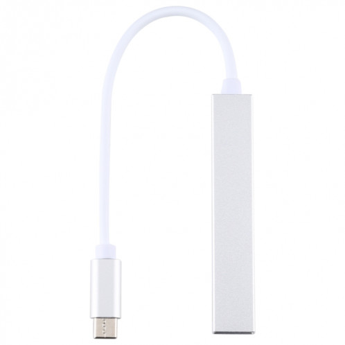 T-818 Adaptateur HUB 4 x USB 3.0 vers USB-C / Type-C (Argent) SH052S968-07