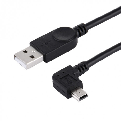 Angle de 90 degrés gauche Mini USB vers USB Données / Câble de chargement, Longueur: 28cm SA6100533-05