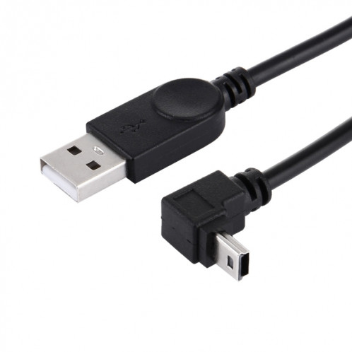 Coude angle 90 degrés Mini USB vers USB Données / Câble de charge, Longueur: 28cm SC6101644-05