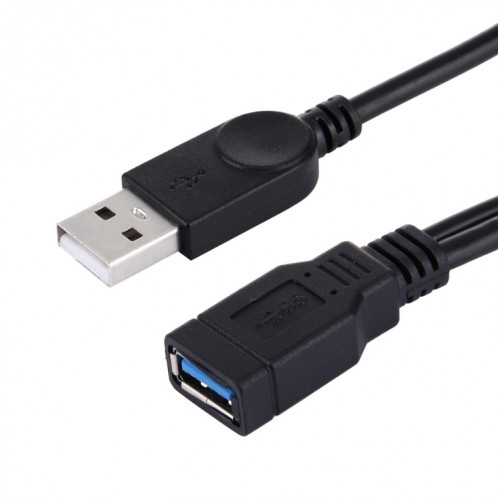 2 en 1 USB 3.0 Femelle vers USB 2.0 + USB 3.0 Câble Mâle pour Ordinateur / Ordinateur Portable, Longueur: 29cm S261021462-05