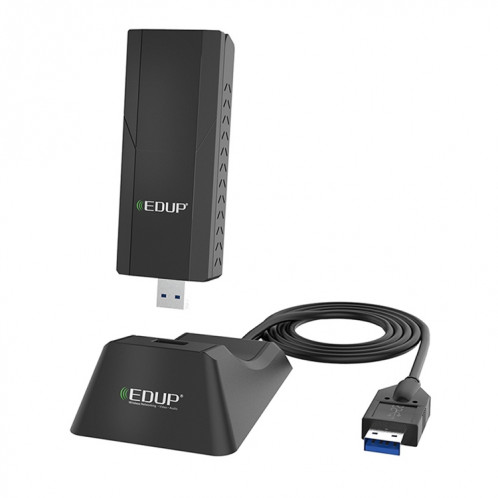EDUP EP-AC1675 AC1900Mbps 2.4GHz & 5.8GHz double bande USB3.0 adaptateur WiFi carte réseau externe SE6111552-010