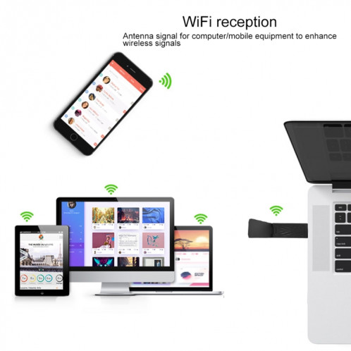 EDUP EP-AC1675 AC1900Mbps 2.4GHz & 5.8GHz double bande USB3.0 adaptateur WiFi carte réseau externe SE6111552-010