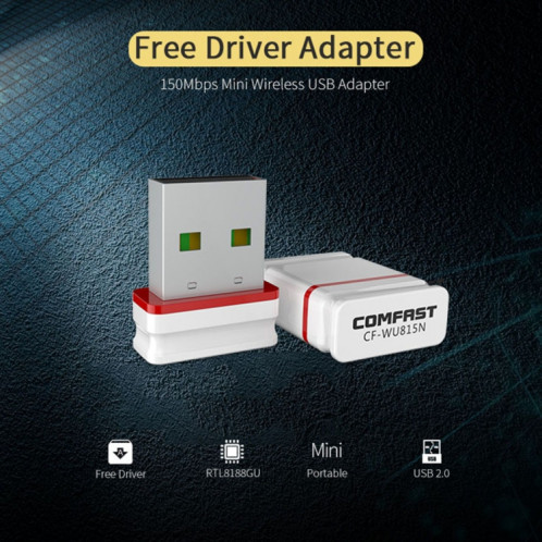 COMFAST CF-WU815N Mini-adaptateur sans fil USB 2.0 sans fil USB 2.0 Carte réseau externe SC6228165-011