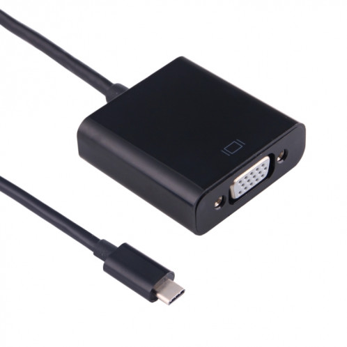 USB-C / Type-C 3.1 mâle à VGA adaptateur femelle pour MacBook 12 pouces, Chromebook Pixel 2015, Nokia N1 Tablet PC, longueur: environ 10 cm SH63021464-06