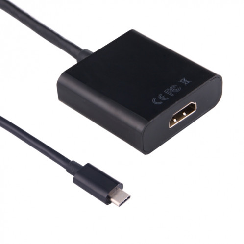 USB-C / Type-C 3.1 Mâle vers HDMI Câble adaptateur femelle pour MacBook 12 pouces, Chromebook Pixel 2015, Tablet PC Nokia N1, Longueur: Environ 10cm SH63031725-06