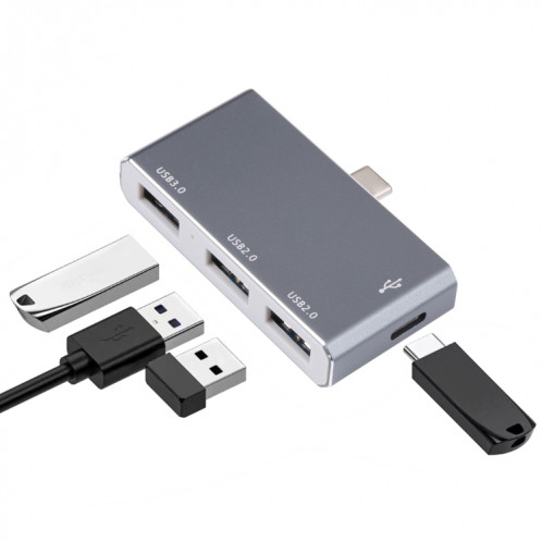 Adaptateur HUB USB-C / Type-C vers OTG 4 ports Type-C USB 3.0 USB 2.0 SH6451966-07