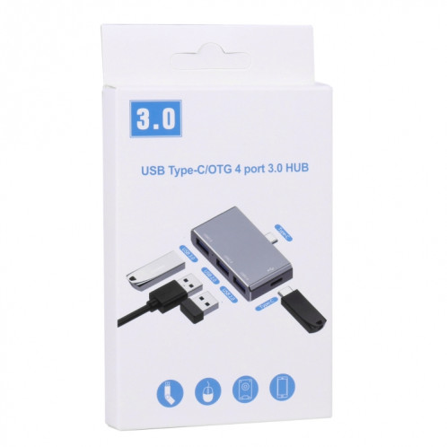 Adaptateur HUB USB-C / Type-C vers OTG 4 ports Type-C USB 3.0 USB 2.0 SH6451966-07