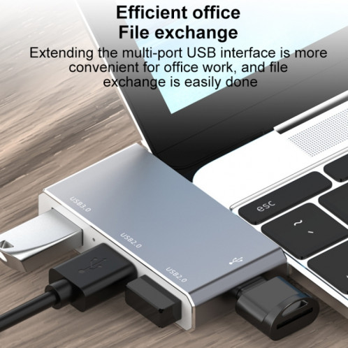 Adaptateur HUB USB-C / Type-C vers OTG 4 ports Type-C USB 3.0 USB 2.0 SH6451966-07