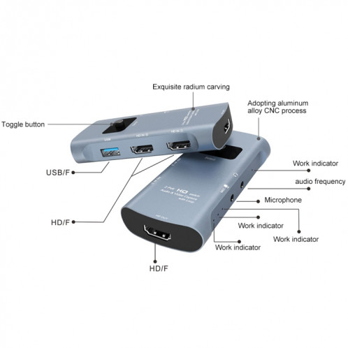 Z55 Smroguateur de capture vidéo audio HD avec boucle SH6472901-05
