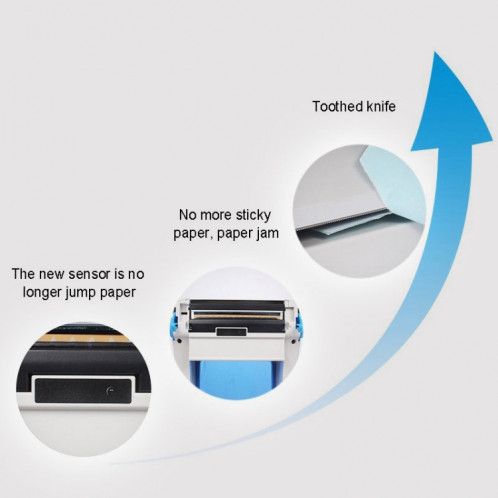 GPRINTER GP1324D Imprimante de code à barres à étalonnage automatique thermique pour port USB Bluetooth SG64801097-016