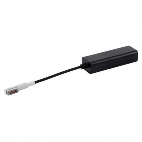 AnyWatt 85W USB-C / Type-C femelle à 5 broches MagSafe 1 mâle série L adaptateur adaptateur de charge pour MacBook (noir) SH502B449-06