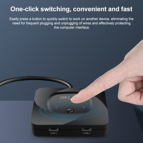 Le commutateur bidirectionnel complet USB-C / Type-C C-HD019 prend en charge l'affichage HD 8K SH6613192-07