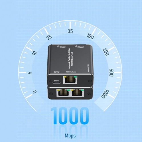 KC-E102 1000M LAN 1 à 2 adaptateur répartiteur RJ45 connecteur femelle réseau Ethernet SH66141185-07