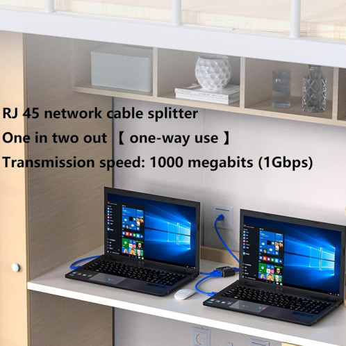 KC-E102 1000M LAN 1 à 2 adaptateur répartiteur RJ45 connecteur femelle réseau Ethernet SH66141185-07