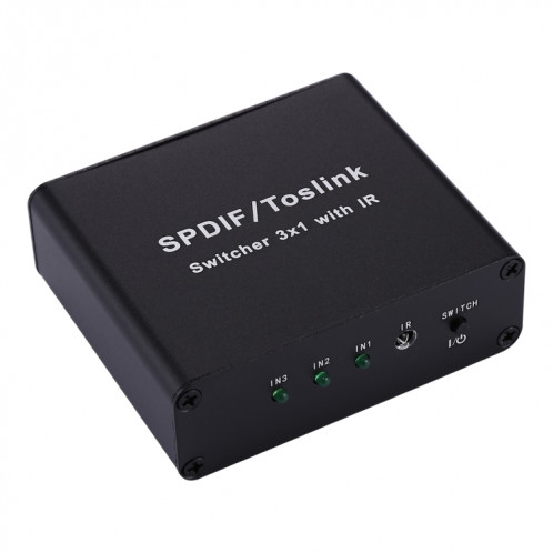 NK-3X1 Extendeur audio numérique Full HD SPDIF / Toslink Extender de 3 x 1 commutateurs avec télécommande infrarouge SH66201004-09