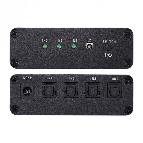 NK-3X1 Extendeur audio numérique Full HD SPDIF / Toslink Extender de 3 x 1 commutateurs avec télécommande infrarouge SH66201004-09