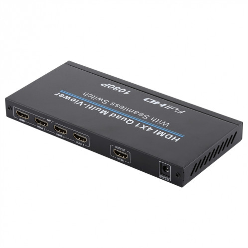 NEWKENG NK-C941 Visionneuse multiple Full HD 1080p HDMI 4x1 Quad avec commutateur transparent et télécommande SH6622975-012