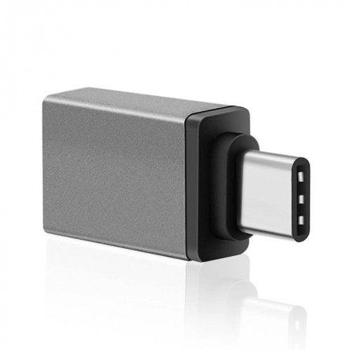 Alliage d'aluminium USB-C / Type-C 3.1 mâle vers USB 3.0 femelle adaptateur de données / chargeur, Adaptateur de données/chargeur USB-C / Type-C 3.1 mâle vers USB 3.0 femelle en alliage d'aluminium (gris) SH660H1560-07