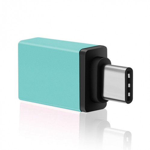 Alliage d'aluminium USB-C / Type-C 3.1 mâle vers USB 3.0 femelle adaptateur de données / chargeur, Adaptateur de données/chargeur USB-C / Type-C 3.1 mâle vers USB 3.0 femelle en alliage d'aluminium (bleu) SH660L1101-07