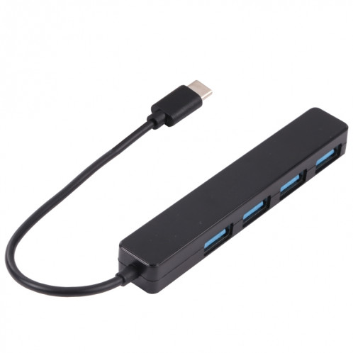 T-111 4 en 1 USB-C / Type-C à 4 ports USB HUM Docking Station d'accueil (Noir) SH771B852-07
