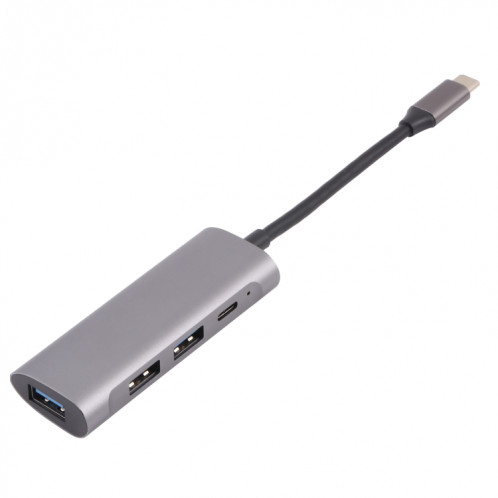T-811 4 en 1 USB-C / TYPE-C à 3 Ports USB 3.0 + Ports USB-C / Type-C Hub Station d'accueil SH6773117-07