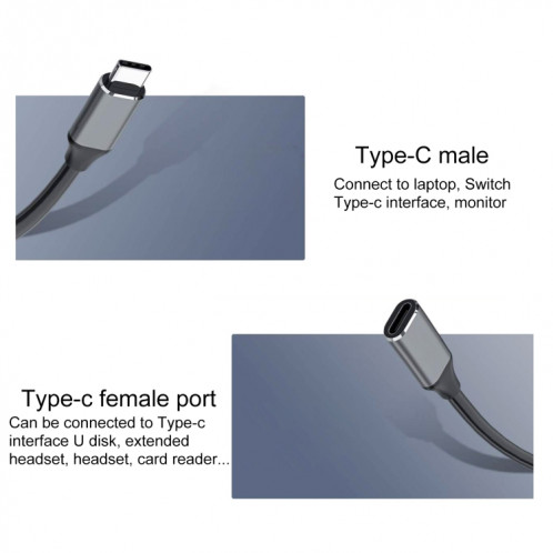 Câble adaptateur femelle USB-C / type C / C / C / C / C / C / C / C / Cable Longueur: 50cm SH6791415-07